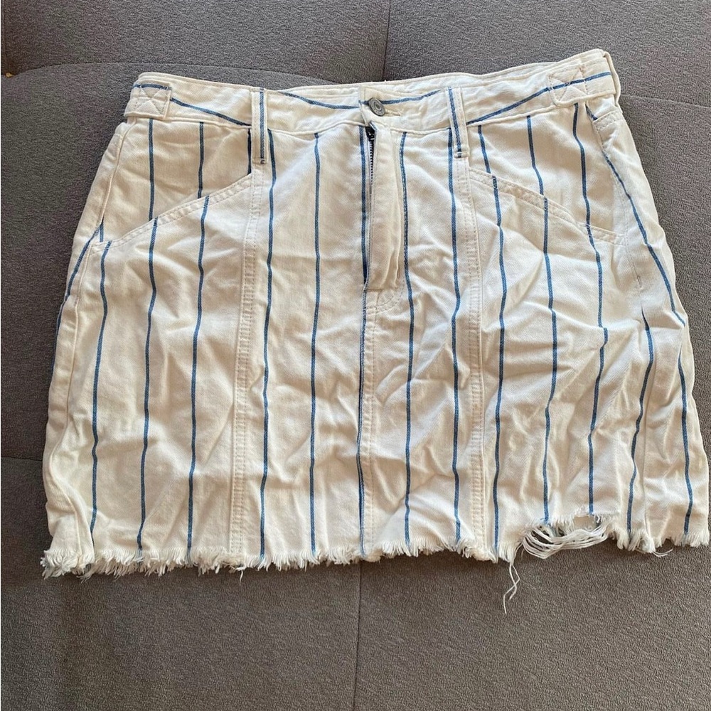 American Eagle striped skirt- denim- worn once